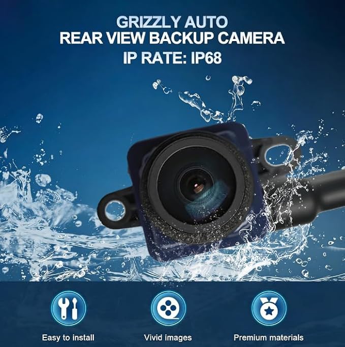 No.56054156AD Rear View Backup Reverse Parking Camera [8 Pins] IP68 HD | Compatible with Dodge Ram 1500 2500 3500 2009-2012 Parking Assist Cmera Repalces OE#56054156AC 56054156AE 56054156AB