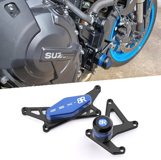 GSX-8R Frame Sliders Fit For GSX 8R 2024 2025 2026 + | GSX8R Falling Protect Crash Sliders Protect 2025 GSX 8R Falling protector 2025 GSX8R Accessories BK-BE