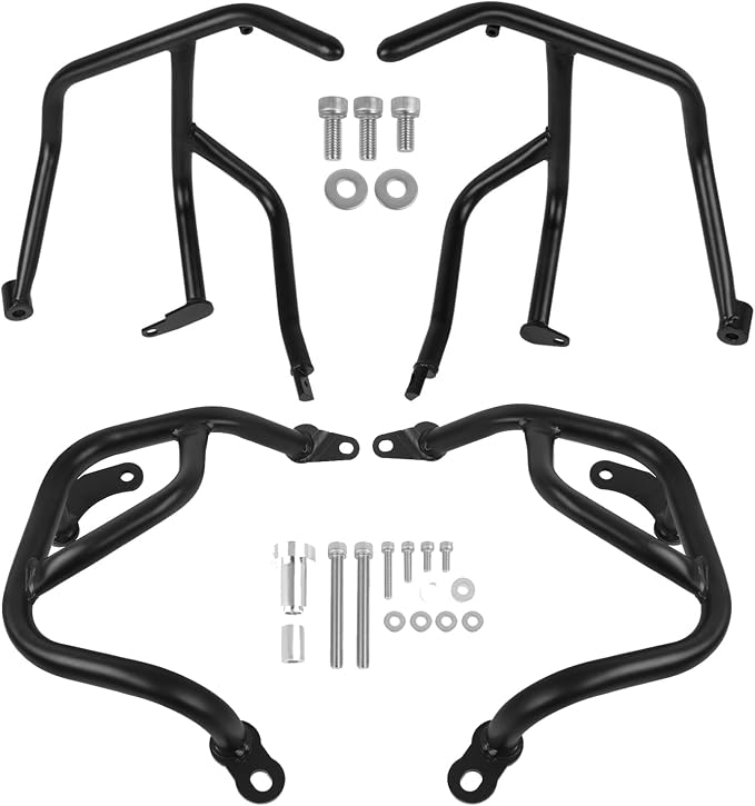 Highway Crash Bar Engine Guard Replacement for BMW F900R F900XR F 900R 900XR 2020 2021 2022 2023 2024(Upper and Lower)