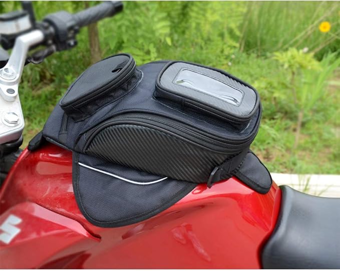 Motorcycle Bicycle Strong Magnet Tank Bag Navigation Bag Portable Storage Transparent Touch Screen Waterproof Storage Bag
