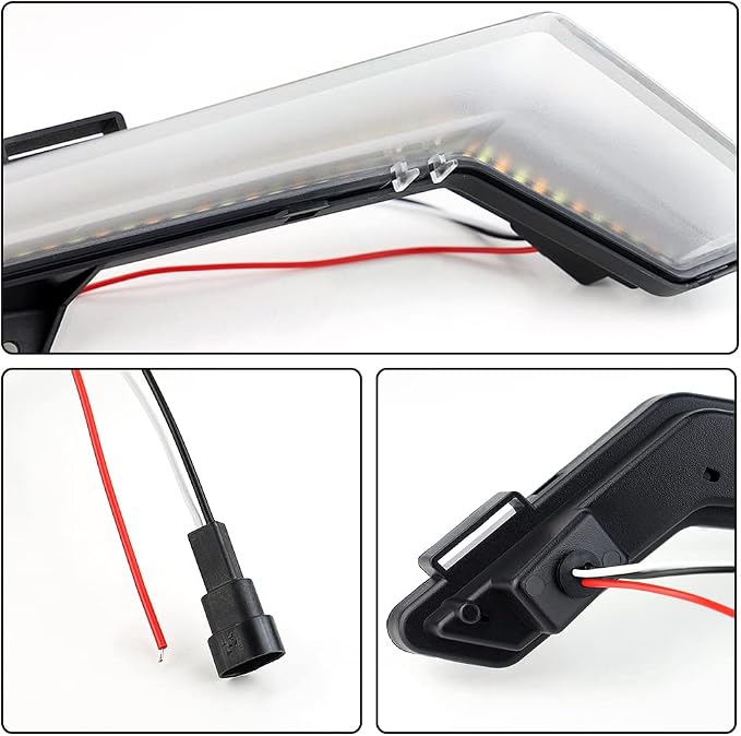 Can Am Defender LED Turn signal light Daytime lamp Kit with white amber Compatible with 2020-2021 Defender MAX Can-Am Commander