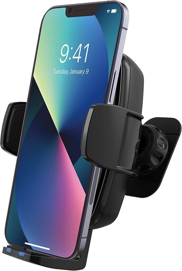 Scosche UQ3DV-SP Dashboard/Vent Qi-Enabled Wireless Charging Universal Phone Mount for The car with Stick Grip Black