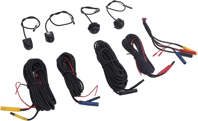 360° Panoramic Car Camera System - 1080P HD Front, Rear, Left & Right View for Car Display (2053A Chip + 6053A Lens)