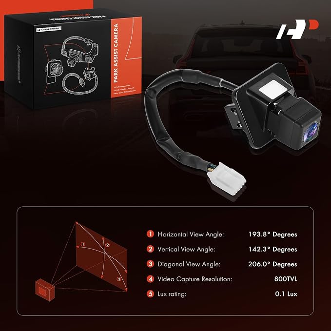 A-Premium Rear View Backup Camera Compatible with Mazda | Parking Camera for 2016 2017 6 - Replace# GMN367RC0