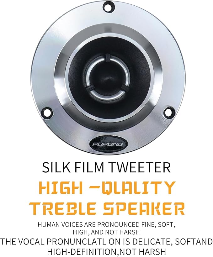4'' Tweeters, 300watts,4 Ohm Ferrite tweeters for car Audio,Titanium Film Aluminium Panel Bullet tweeters Speakers,Pair