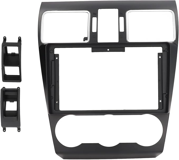 Double DIN Dash Kit, Fydun 9 inch Black ABS Car audio Panel Stereo Fascia Dash Install Trim for FORESTER 2012‑2015