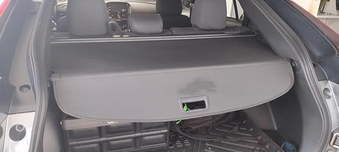 Powerty Retractable Cargo Cover for 2018-2026 Mitsubishi Eclipse Cross, Canvas Texture Trunk Cover Privacy Screen Rear Security Shade for Eclipse Cross Accessories