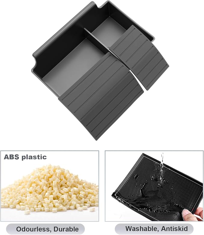 SKTU for 2025 2026 Nissan Kicks Accessories Center Console Organizer for 2025 2026 Nissan Kicks (S/SV/SR) Console Tray 2025 2026 Kicks SR Accessories ABS Materials Tray Kicks Durable Organizer