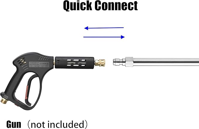 M MINGLE Pressure Washer Extension Wand, Power Washer Lance, 17 inch, 1/4 inch Quick Connect