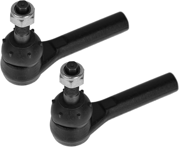 TRQ Outer Left and Right Tie Rod Set 2 Piece Compatible with 01-10 Chevrolet Silverado 2500 HD, 01-10 GMC Sierra 2500 HD, 03-21 Chevrolet Express 2500, 03-21 GMC Savana 2500, 03-09 Hummer H2