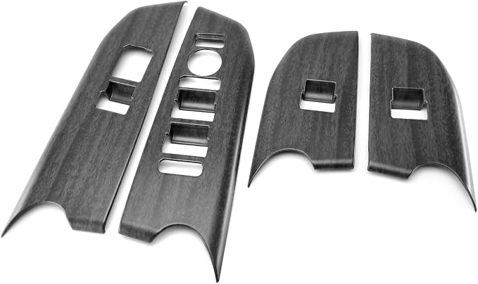 Car Interior Window Switch Panel Cover Side Door Glass Lock Control Button Cover Compatible with Kia K4 2025 2026 Accessories (Wood Grain Style)