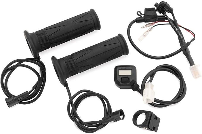 BikeMaster Heated Grips with LCD Voltage Display