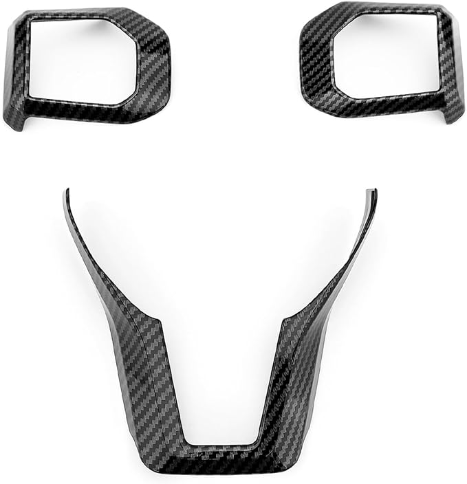 YOUTOOCAR 3PCS Steering Wheel Button Frame Cover Compatible with Kia K4 GT-Line 2025, Kia EV6 GT 2025, Kia EV3 2026, Kia Sportage GT-Line 2026 Accessories (Carbon Fiber Pattern)