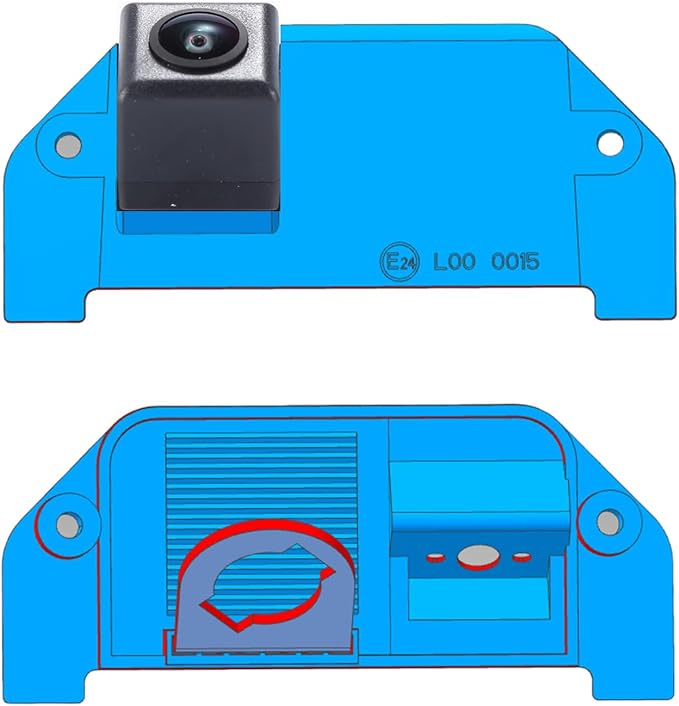 HD Waterproof Car Backup Rear View Reverse License Plate Parking Camera, Parking safety assistant system for Dodge Charger/Challenger/Magnum/Avenger/Dart/Chrysler 300 300C Touring 300M LX/Lancia Thema