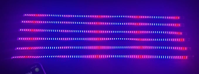 6PCS 4FT 1.2Meters Triple Row Treble Rolls LEDs RGB Dream Color Chasing Flow Chaser Light Strips APP+Remote for Vehicle Car Truck Slingshot Slingtoys Ryker Spyder