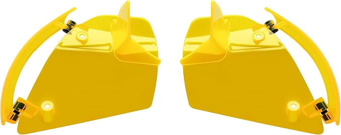 Side Wings Wind Air Deflector Fairing Fit for Harley 2024-2026 CVO Road Glide ST FLTRXSTSE 2024-2026 Road Glide FLTRX 2023-2025 CVO Road Glide FLTRXSE (Yellow)