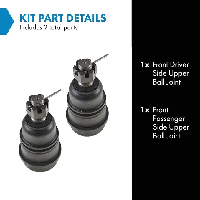 TRQ Front Upper Ball Joint Driver and Passenger Side Compatible with 2006-2008 Dodge Ram 1500 2003-2010 Dodge Ram 2500 2003-2010 3500 2011-2022 2500 2011-2022 3500