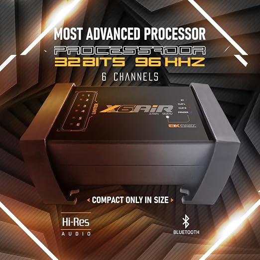 Banda Audioparts X AIR Series Digital Signal Processor, 32bit/96khz, Bluetooth and APP Control, 19 Band EQ, 2 Input (X6 AIR)