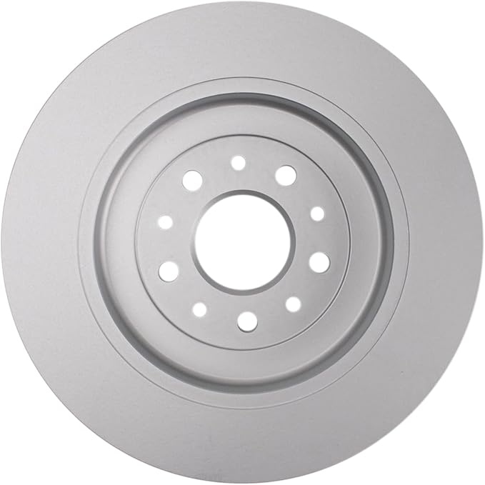 TRQ Rear Brake Rotor Set G Coated Solid Compatible with 2005-2019 Ford Five Hundred Freestyle Taurus Taurus X Flex Edge Explorer 2009-2019 Lincoln MKS MKT MKX 2005-2009 Mercury Montego Sable
