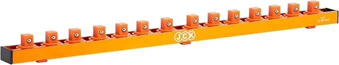 JCK Tool Organizer Professional Quality Aluminum Socket holder, Socket drawer, socket rack, (3/8" x14pcs) Imperial tool Organizer secure storage toolbox,tool trolley