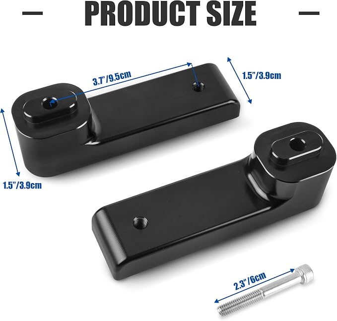 Passenger Footpeg Rising Kit for Spyder RT, Adjustable Rear Floorboard Pedal Foot Peg Risers Fit for Can Am Spyder RT 2010-2021