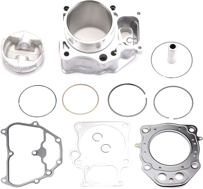 Cylinder Piston Gasket Top End Rebuild Kit Compatible for Honda Rancher TRX420 2007-2018 12100-HP7-A00 12100-HP5-600