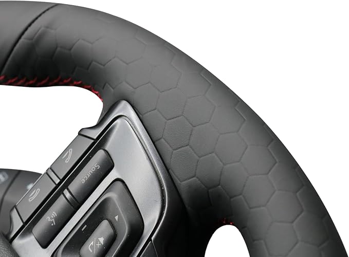 MEWANT Hand Stitch Steering Wheel Cover Wrap for Subaru WRX / WRX STI 2015-2021 - Steering Wheel Accessories