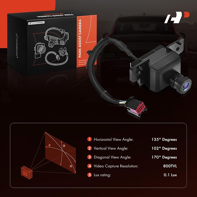 A-Premium Rear View Backup Camera Compatible with Ford | Parking Camera for 2010 2011 2012 Fusion - Replace# AE5Z19G490A