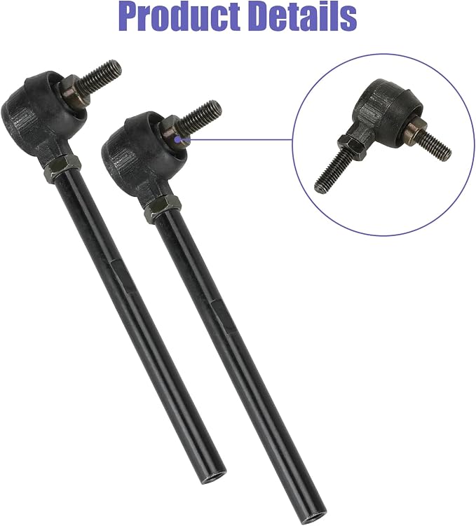 Steering Gear Assembly Compatible with Coleman KT196 Go Kart CK196-T 196cc 6.5HP Kandi 110cc Gas Powered 4 Wheeler Quad DIY Cart Go Kart Parts Spindle Knuckle Ball Joint Rod Assembly