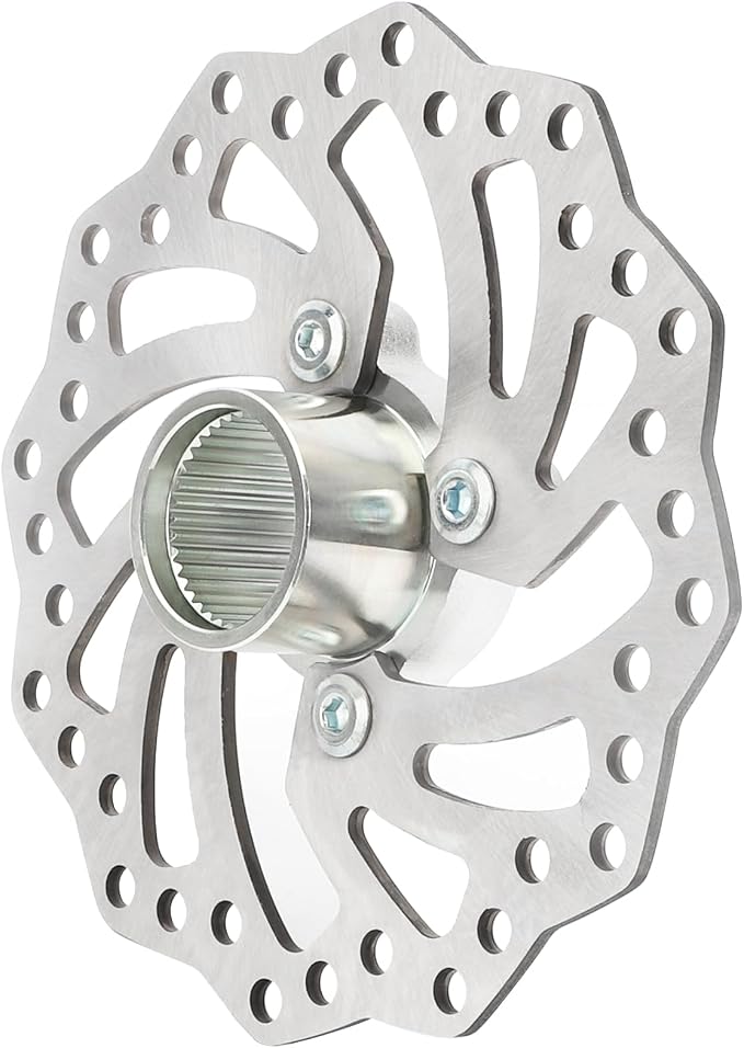 Rear Brake Rotor Disc & Hub Holder Bracket & Bolts for Yamaha YFZ450R YFZ450X 2009-2023 1TD-F5712-00-00 18P-25712-00-00 1S3-2582W-20-00