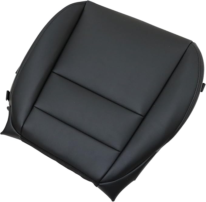 Driver & Passenger Side Bottom & Top Lean Back Leather Seat Cover Black Compatible with Acura MDX 2007 2008 2009 2010 2011 2012