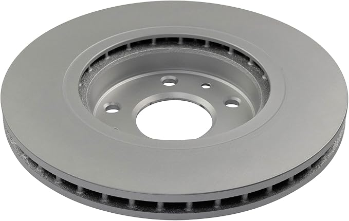TRQ Front Brake Rotor Set G Coated Vented Compatible with 2014-2017 Nissan Leaf 2014-2020 Rogue 2017-2022 Rogue Sport