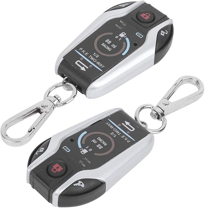 2 Way Alarm System Universal ABS Motorcycle Anti?Theft Remote Control for Security 12V with Remote Start for Most Motorcycle