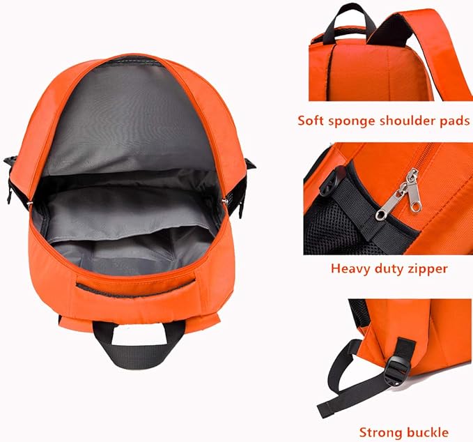 First Aid Bag Empty Red Emergency Medical Bag First Responder Trauma Multi-Pocket Traveling Field Trips Camping Essentials (Orange, 1 Piece)