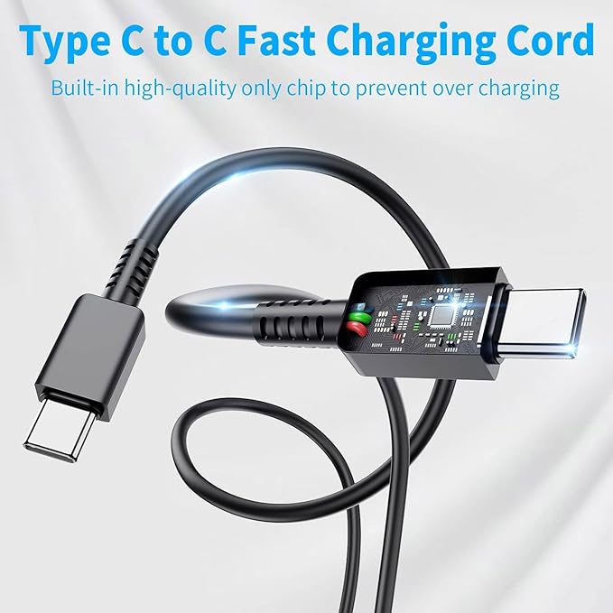 Z Flip Super Fast Charger Type C,45W USB C Wall Charger Fast Charging for Samsung Galaxy S26 Ultra/S24/S23/S25，Galaxy Z Flip7 /Flip 6/Flip5 Z Fold 7/6 & 10FT Long Type C Charging Cable 2Pack