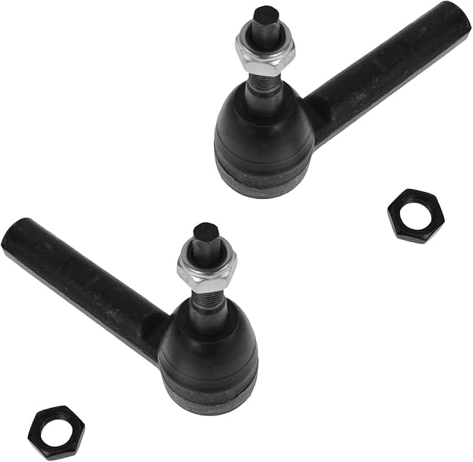 TRQ Front Outer Tie Rod Set 2 Piece Compatible with 2000-2004 Dodge Dakota 00-03 Durango