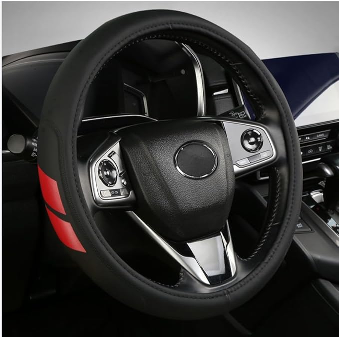 Microfiber Leather Steering Wheel Cover Compatible with Dodge Challenger Charger Durango Avenger Ram
