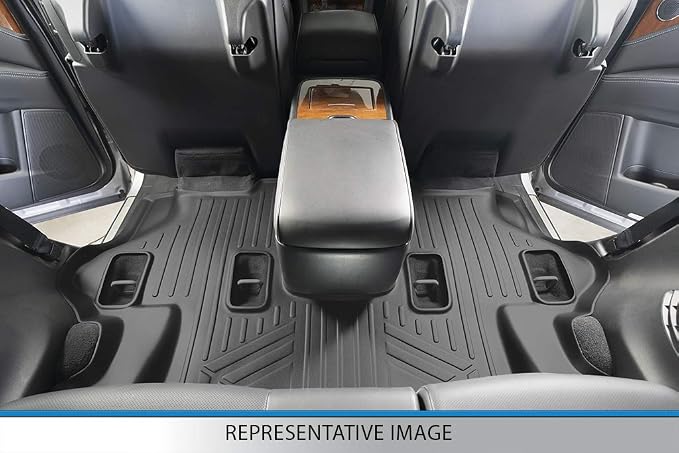 SMARTLINER Floor Mats 3rd Row Liner Compatible with 2018-2025 Ford Expedition