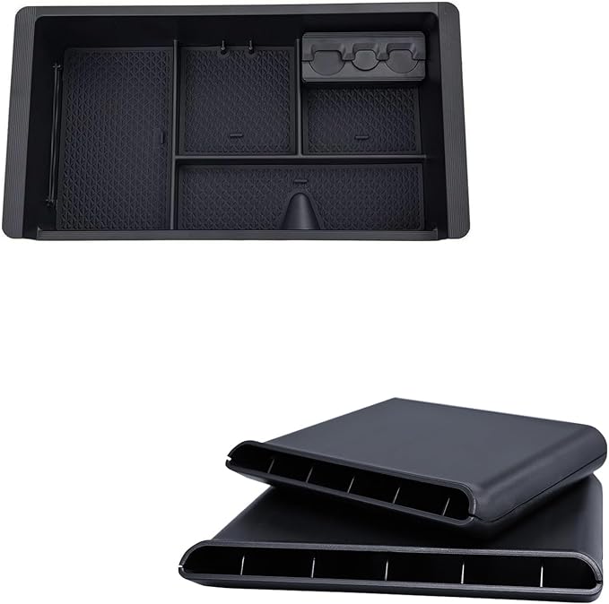 JKCOVER Haft-size Tray and Under Seat Vent Deflectors Compatible with 2014-2018 Chevy Silverado/GMC Sierra 1500, 2015-2019 Chevy Silverado/GMC Sierra 2500/3500 HD Accessories