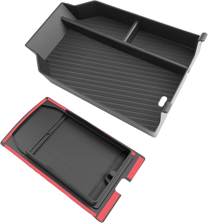 SKTU 2Pcs for 2025 2026 BMW X3 Center Console Organizer for 2025 2026 BMW X3 (30 xDrive/M50 xDrive) Console Tray Hidden Box 2025 2026 X3 Privacy Storage Box BM W X3 2025 2026 Accessories