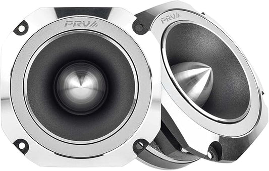 PRV AUDIO 4 Inch Titanium Bullet Tweeter Pair TW700Ti-4 Slim Profile, 200 Watts Program Power, 4 Ohm, 100 Watts RMS, 1.5 in Voice Coil Super Tweeter Pro Car Audio (Pair)