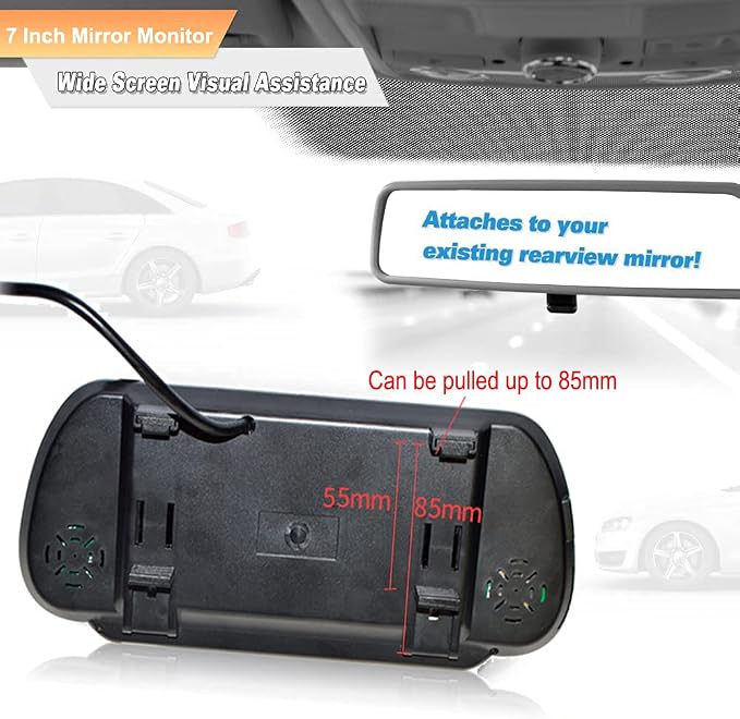 Brake Light Backup Camera Compatible with Dodge Benz Sprinter W906 /V W Crafter Vans (with Monitor)