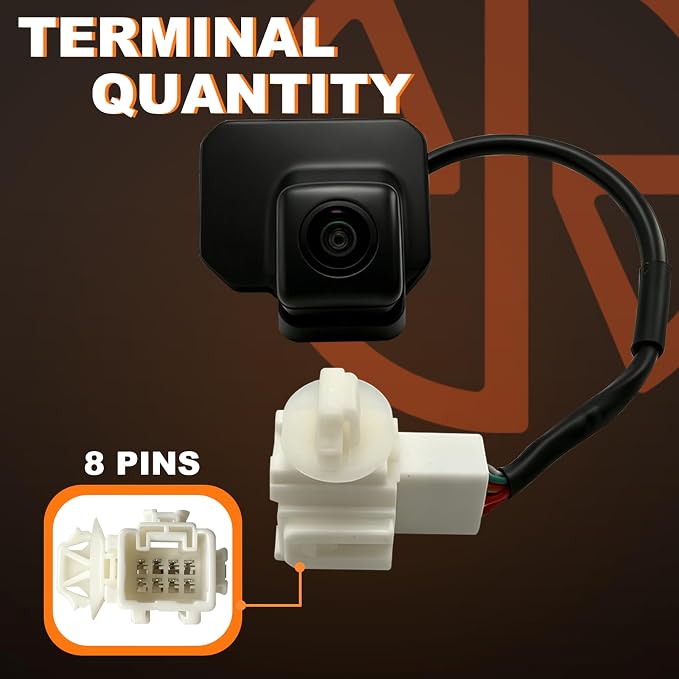 Rear View Backup Camera for (2015 2016 2017 2018 2019) Honda Fit Adopt Glass Lens, IP86 Water Resistance, Imported Chip 39530-T5R-A015-M1 / 39530-T5R-A015 / 39530T5RA015M1 / 39530T5RA015