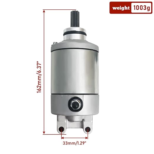 Starter Motor Replacement Fit for Suzuki GSXR 600 600X 600Z 750 750X 2001-2007 Fit for Honda CBR600 F4 F4I 1999-2007 Repl. NO: #31200-MBW-611