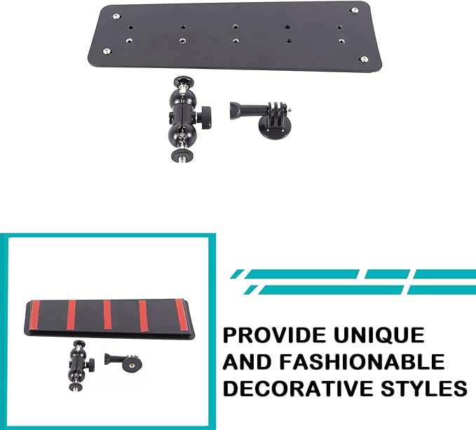 Car Central Control Multi-Function Action Camera Bracket Compatible with Ineos Grenadier 2020-2026 Dash Panel Track Action Camera Bracket Insert Accessories (Type H, Style B)