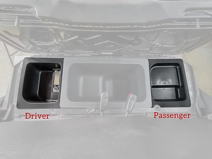 Left & Right Under Seat Storage Box for Polaris Ranger 570 Mid-Size, Underseat Storage Bin Set Organizer Tray for Polaris Ranger 500 570 Mid Size 50" Wide 2015-2021 Accessories (2PCS)