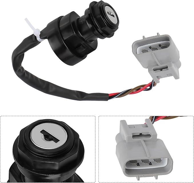 M MATI Start Stop Headlight Switch & Ignition Key Switch for Yamaha Grizzly 700 550 2009-Up Kodiak 450 2020-Up Kodiak 700 2016-Up 28P-83972-00-00 28P-82510-01-00 28P-82510-00-00