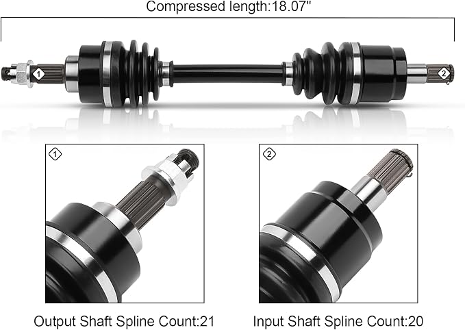 Front Left Right CV Axles set For 2007 2008 2009 For Honda Rancher 420 TRX 420 2pcs