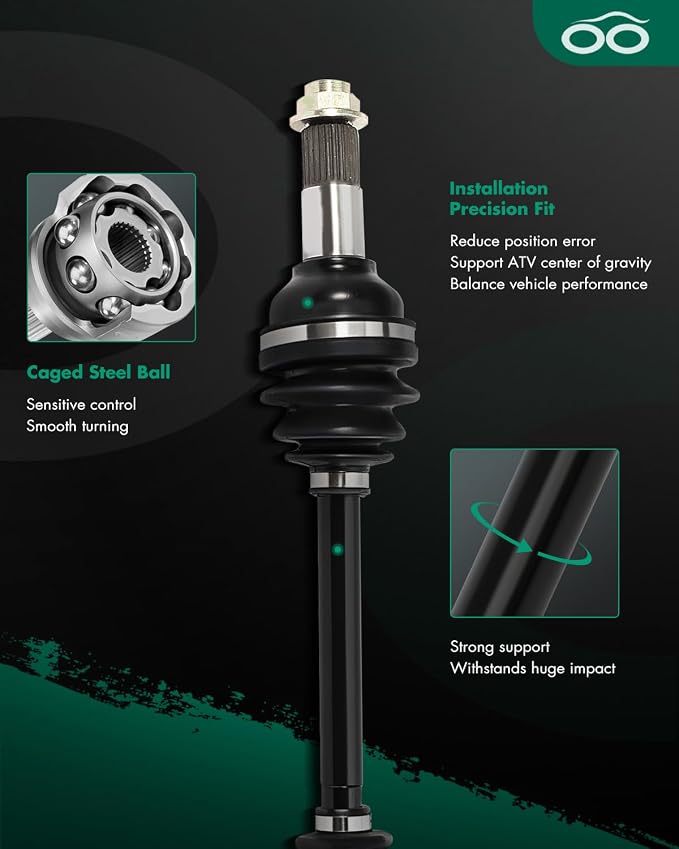 SCITOO 28P-2510F-00-00,3B4-2518E-00-00 Front Left Right CV Axle for Yamaha Grizzly 550 Grizzly 700 Kodiak 700 Kodiak 700K