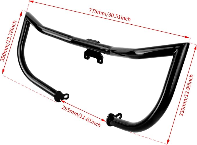 Motorcycle Crash Bar Engine Guard Highway Crash Bar Fit for Harley Touring Street Glide Road Glide Road King Electra Glide Ultra (E- Engine Guard for 14-22 Touring)